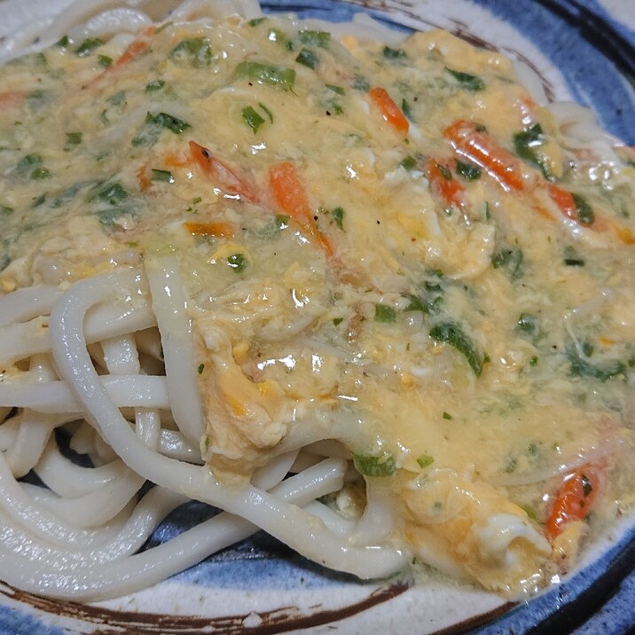 マルちゃんワンタンで あんかけうどん